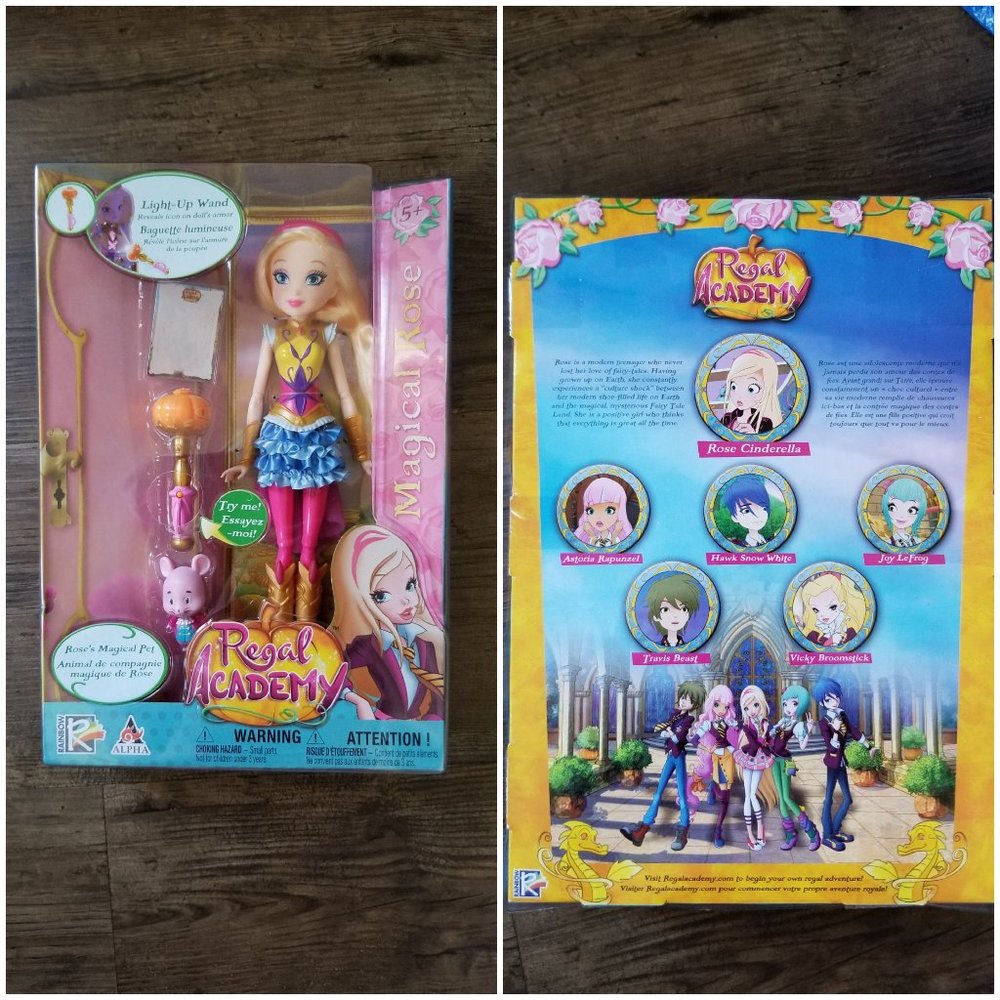 Regal Academy Magical Rose Doll with Magical Pet and Accessories